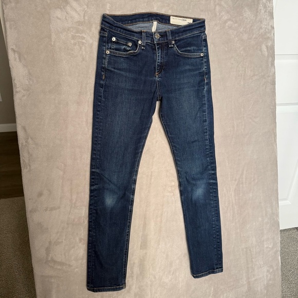 Rag & Bone/JEAN High Rise Skinny Jeans | Heritage Wash | Made in USA | Size 26 - Picture 1 of 7